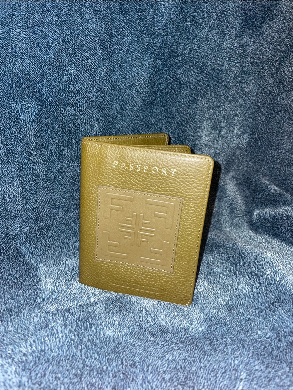 Fagnidi - Drew Coleman’s Passport - Leather Passport Holder - Olive Green